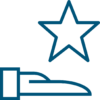 hand and star icon
