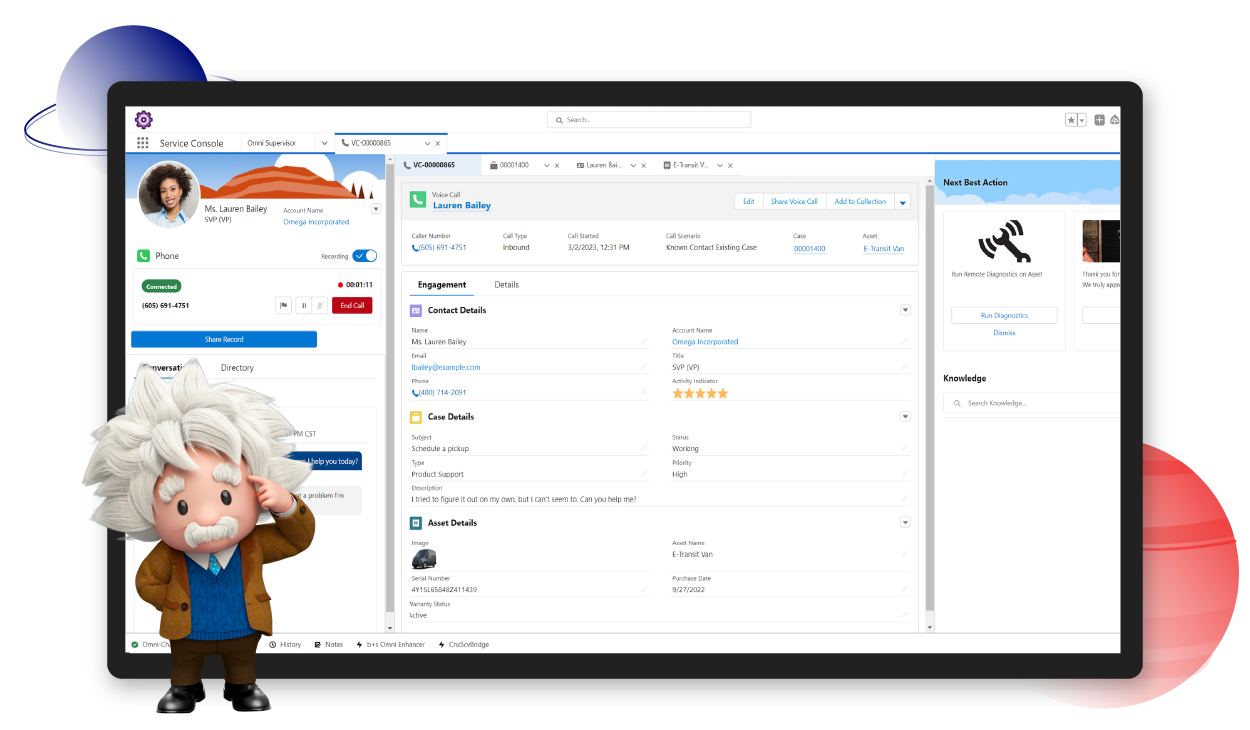 Salesforce-native telephony with Salesforce Voice
